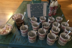 Hot chocolate bar - make your own hot chocolate in a personalised mug which you get to keep