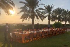 Outdoor table setup