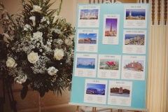 City themed table plan